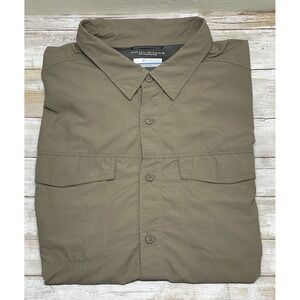 Columbia XXL Mens Omni Shade Sun Protection Fishing Hiking button‎ up Shirt